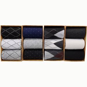 Calcetines <span class=keywords><strong>de</strong></span> Negocios para Hombre al por Mayor, Paquete <span class=keywords><strong>de</strong></span> 3 Pares en Caja <span class=keywords><strong>de</strong></span> Regalo, con Característica Antibacteriana y Tejido Reforzado en la Planta del Pie - Product Image 1