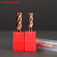 HANDERK économique HRC55 fraises plates 4 cannelures en carbure monobloc ensemble de fraises plates pour outils de coupe CNC