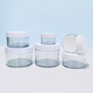 15g 30g 50g 80g 100g 120g 150g 200g 250g 300g Thick Wall PET <b>Empty</b> Face Cream <b>Jar</b> Custom Logo Body Scrub Container - Product Image 5