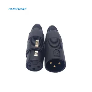 Audio HIFI XLR Plugs Cheap Wholesales HIFI DIY Audio Video Male Female 3 Pins XLR Speaker Connector