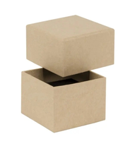 Hot New Custom Eco Corrugated Board Paper Box Kraft Paper Square Cardboard Jewelry Case Wholesale for Supermarket Use