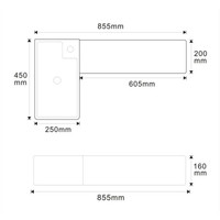Produits économiseurs d'eau TARPUL Lavabo de salle de bain Lavage des mains Pierre artificielle Surface solide Plan de travail Lavabo de toilette
