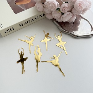 Décoration de gâteau en acrylique « Honey And Sweetness Ballet Girl », lot de 6 pièces, pour fête d'anniversaire - Product Image 1