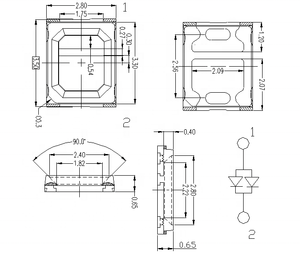 Les lumens élevés <span class=keywords><strong>Smd</strong></span> <span class=keywords><strong>2835</strong></span> ont mené la fiche technique élevée de protection d'oeil d'effet de la lumière de la puce 60-65LM d'<span class=keywords><strong>Epistar</strong></span> Sanan - Product Image 5