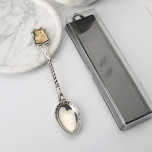 Diseño personalizado Cucharas de recuerdo Israel Vietnam <span class=keywords><strong>Rumania</strong></span> Suiza Egipto Cerámica Tailandia Dubai Esmalte Metal Cuchara de recuerdo - Product Image 5