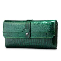 Fabrika satış tasarımcısı fabrika satış kadın kart tutucu çanta hakiki deri bayan çanta uzun kart cüzdan