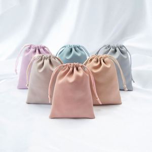 Customized Reusable Gift Velvet <b>Drawstring</b> Pouch Luxury Hair Jewelry Cosmetic <b>Makeup</b> Cute Cellphone Shoe Dust Packaging <b>Bags</b> - Product Image 4