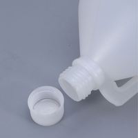 Bouteille en plastique HDPE de qualité alimentaire, 1 gallon, 4 litres, ronde, transparente, avec couvercle, pour contenants de liquides et d'assaisonnements