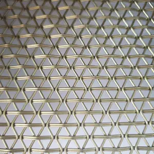 Cortinas de malla de alambre decorativas tejidas de acero inoxidable Cortinas de cortina de malla decorativa de metal