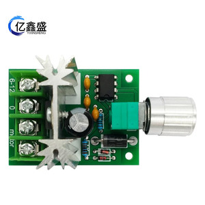 Controlador de velocidad de motor de CC Yixinsheng 6-12V 6A PWM para ventilador y motor - Product Image 1