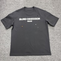T-shirt d'été pour homme en coton 230 GSM, logo brodé personnalisé OEM/ODM, style hip-hop décontracté, manches courtes, streetwear
