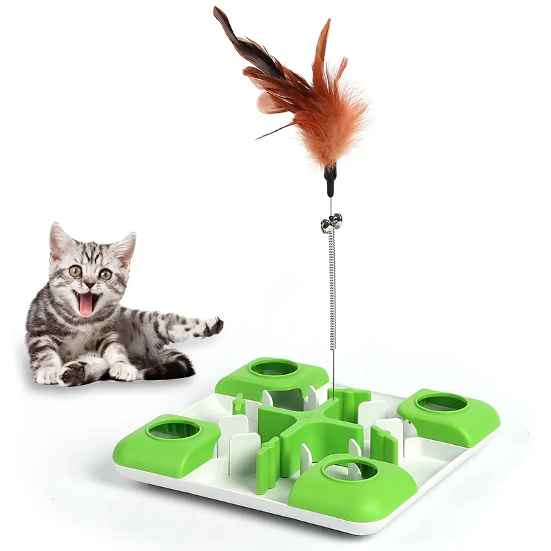 ของเล่นที่เป็นเอกลักษณ์สำหรับให้อาหารแมวและสุนัขของเล่นที่มีขนเป็นอาหารแบบอินเตอร์แอคทีฟทนทาน