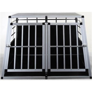 Cage de transport pour chien en aluminium à Double porte, meilleure vente - Product Image 4