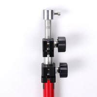 Bâton de topographie télescopique durable 2,6m 3,6m 4,6m 5,2m pour station totale/théodolite/prisme/RTK/GNSS