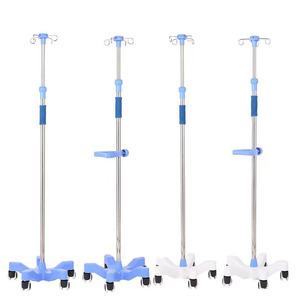 Soporte de suelo para viajes de enfermería de acero inoxidable, al por mayor y personalizado, con ruedas, extensible y ajustable, ideal para uso doméstico. - Product Image 4