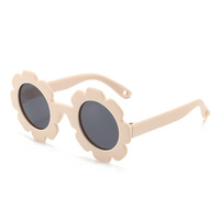 Gafas de Sol Polarizadas para Bebés con Diseño de Flores, Correa Ajustable, Lentes de PC, Marco de Plástico, para Recién Nacidos, Niños y Niñas
