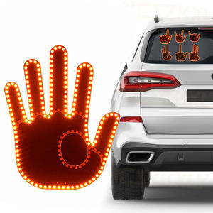 Vente chaude voiture lumières décoration moyen drôle voiture doigt <span class=keywords><strong>lumière</strong></span> avec télécommande amusant geste Led main Signal voiture - Product Image 6