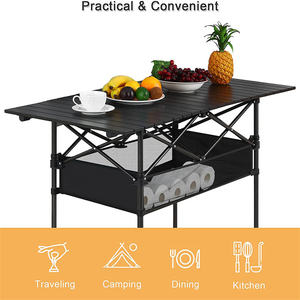 <span class=keywords><strong>โต๊ะ</strong></span>พับกลมใช้สำหรับสำนักงานค๊อกเทลแคมป์ปิ้งบาร์ครัวชายหาดโต๊ะโป๊กเกอร์กระเป๋าเดินทางไม้โต๊ะแล็ปท็อป - Product Image 5