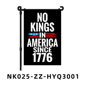 No King in American Garden Flag Custom-Made Rectangle for Independence Day Yard Decoration Props - Product Image 4