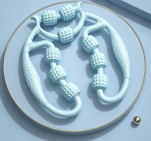 PINJIAN Anillo Rodillo Multiusos Relajación Muscular Hogar Fitness Yoga 9 Ruedas Pierna Abrazadera Masajeador - Product Image 3