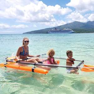Kayaks en PC transparent certifiés CE, kayaks transparents de haute qualité, canoë transparent pour deux personnes, bateau transparent - Product Image 3