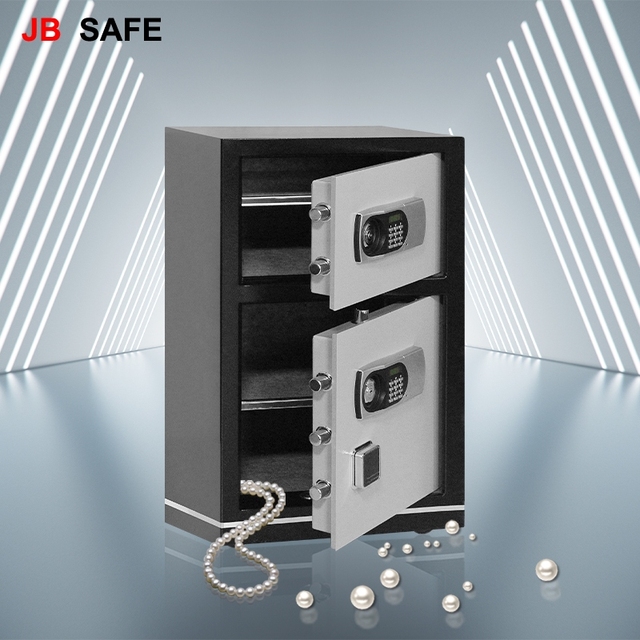 Small Smart Unlock Colorful pink Jewelry Steel Burglary Deposit Electronic Security Money Home Fingerprint Biometric Safe Box