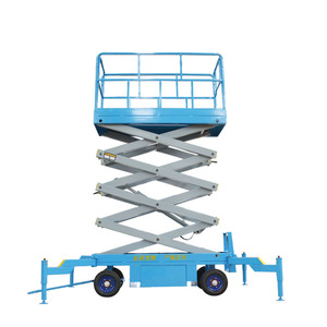 Plateforme élévatrice à ciseaux remorquable certifiée CE de 6 m pour les travaux de manutention aérienne à grande échelle - Product Image 3