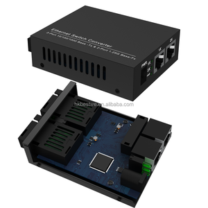 ตัวแปลงสื่อไฟเบอร์ออปติก OEM Gigabit Single-Mode 2xSC 2xRJ45 รองรับ 10/100/1000M Ethernet - Product Image 1