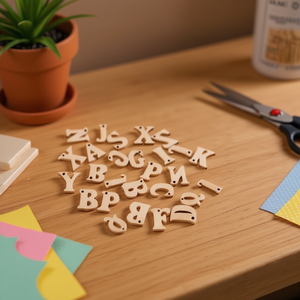 ILAN Lettere in Legno 15mm 26 Pezzi Accessorio per Artigianato - Product Image 2