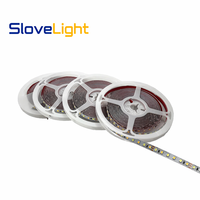 Tira de Luz LED de Cobre de Tres Colores DC12V 2835 8mm 12W/M 120LEDs (Cadena de Luces) para Iluminación Inteligente de Espejos de Baño en Hoteles
