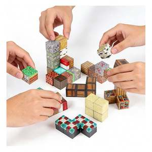 Cubes de construction magnétiques industriels Creative Explorer, blocs d'apprentissage sensoriels éducatifs STEM en plastique, pour l'apprentissage ludique - Product Image 5