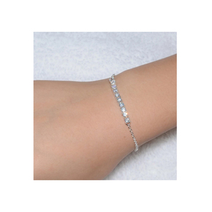 Braccialetti a catena sottile regolabili da donna con zirconi - Product Image 1