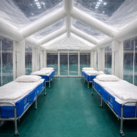 Tente médicale gonflable personnalisée, abri d'isolement d'urgence imperméable, tunnel de désinfection gonflable, installation de maison, réutilisable