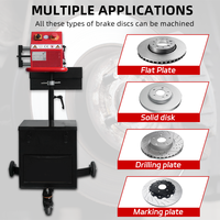 Machine portative de réparation de disque de frein Tour de réparation de frein automobile Machine de polissage de disque de frein multifonction utile