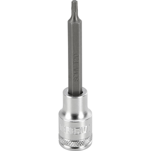 Fervi Socket Wrench With Long <b>Torx</b> Insert T20 1/4 In Silver Finish 100 Mm Length - Product Image 1