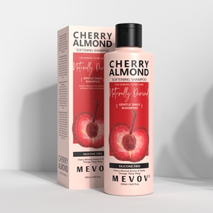 Shampoo pour cheveux hydratant à la cerise et à l'<span class=keywords><strong>amande</strong></span>, marque privée, réduit la casse des cheveux, adoucit les cheveux - Product Image 1