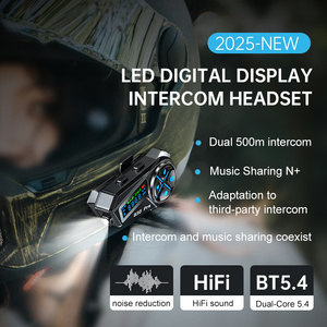 Q30 PRO 500M Interfono per Casco Moto per Due Persone con Condivisione Musica e Coesistenza Interfono, Chipset Dual-Core 5.4 - Product Image 6