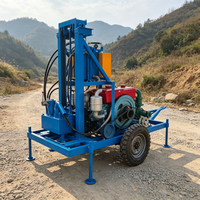 Plateforme de forage de puits portable pour l'approvisionnement en eau rural et les travaux de prospection géologique