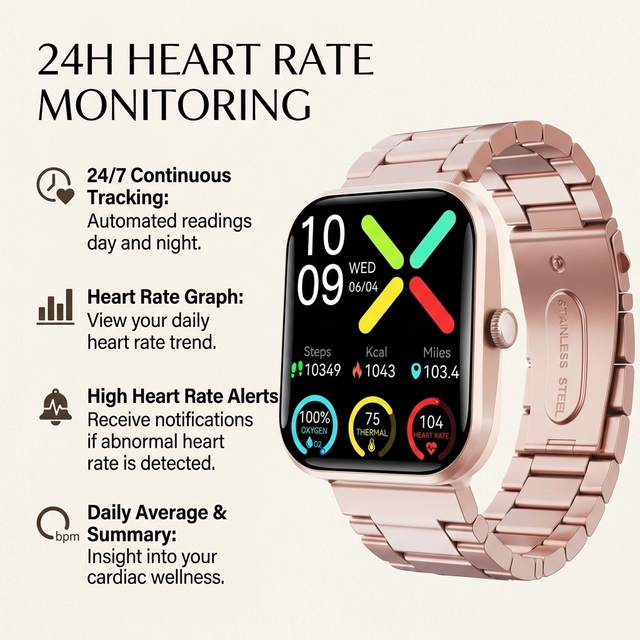 2026 New Arrival,F96 Smart Watch 2026 New Arrival, Health Wellness Tracker, Heart Rate Sleep Monitor, SOS Alarm, HD Touch Screen