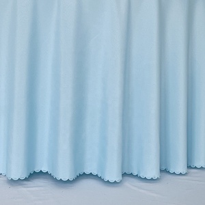 Polyester kumaş mavi masa örtüsü parti için 120 yuvarlak masa örtüsü - Product Image 5