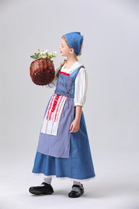 Nouveau Halloween enfants ferme médiévale robe de femme de chambre française femme de ménage Cosplay scène Performance Costumes - Product Image 3
