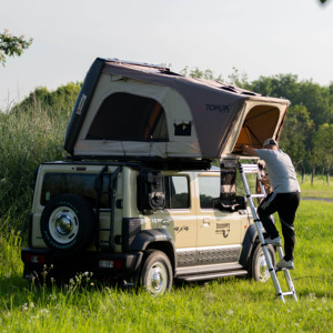 เต็นท์ตั้งแคมป์สี่ฤดูเต๊นท์หลังคาแบบแข็งที่กำหนดเองได้เต็นท์กลางแจ้งตั้งแคมป์ <span class=keywords><strong>x</strong></span> บานพับเต็นท์หลังคาแบบป๊อปอัพ - Product Image 2