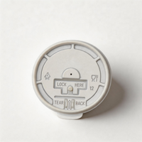 Idecorgift Htf-PL-004 Couvercles en plastique pour gobelets, empilables, jetables, plusieurs tailles, pour emballages de café glacé et de thé au lait