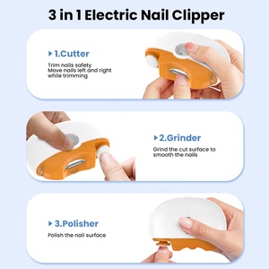 <span class=keywords><strong>Coupe</strong></span>-ongles électrique automatique avec <span class=keywords><strong>coupe</strong></span>-ongles rechargeable léger pour manucure lisse et sûre - Product Image 3