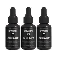 Lifeworth Pure Himalaya Shilajit Résine Souple Oral Liquide Système Immunitaire Supplément de Santé Ayurvédique Source d'Acide Fulvique