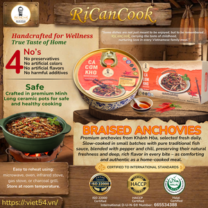 Anchois braisés vietnamiens Ca Com Kho 250g, poisson en conserve, certifié HACCP ISO 22000, artisanal, prêt à consommer, collation de fruits de mer - Product Image 6