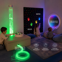 Equipo Sensorial Táctil para Autismo, Iluminación Interactiva, Luces LED Visuales, Paneles de Colores Cambiantes para la Integración Sensorial