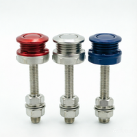 Loquet à dégagement rapide à bouton-poussoir 22 mm en aluminium pour capot de voiture, mini-verrou coloré en aluminium pour capot de voiture