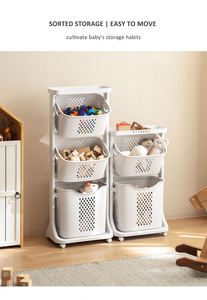 일본식 가정용 수납 큐브 빈스 모던 직사각형 디자인 전면 개폐형 재활용 플라스틱 장난감 의류 수납 박스 - Product Image 5