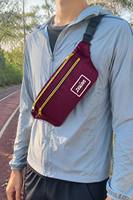 Sac banane personnalisé avec logo sur mesure, vente en gros, sac de taille en polyester, fabricant OEM, directement de l'usine